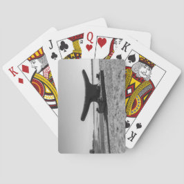 Baralho mapa jogar tema marinho, preto e branco