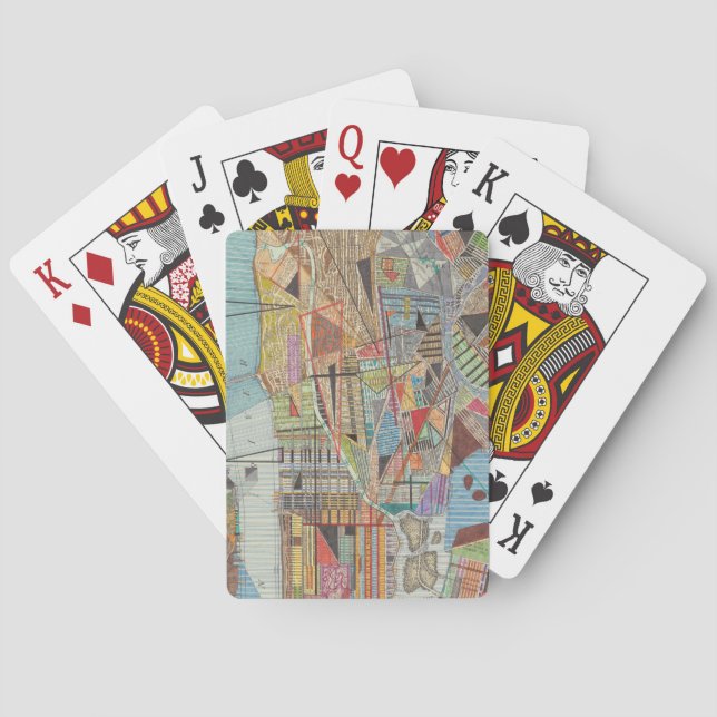 Baralho Mapa Moderno de Nova Iorque I (Verso)