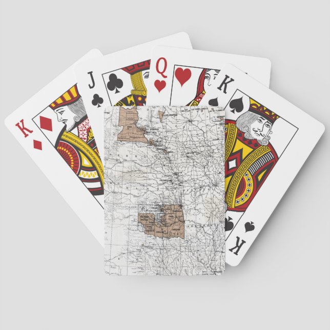 BARALHO MAPA: RESERVAS, 1888 (Verso)