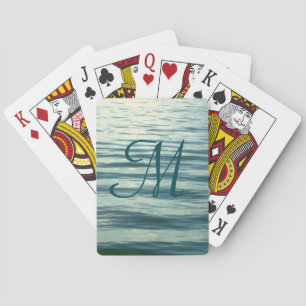 Baralho Mar enluarada Monogrammed