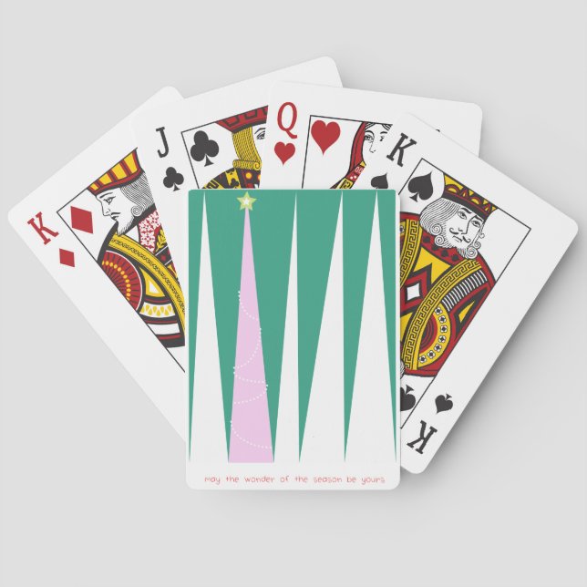 Baralho Maravilha da Árvore de Natal da temporada (Verso)