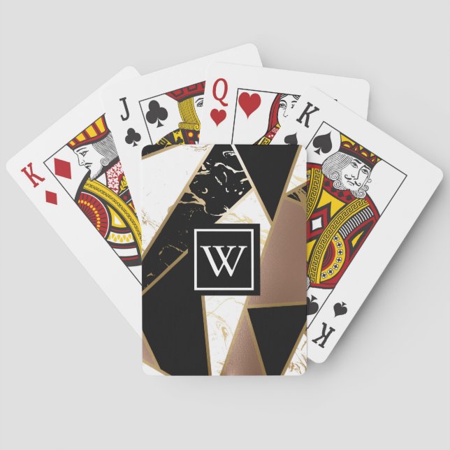 Baralho Marble Foil Geométrico Mosaico (Verso)