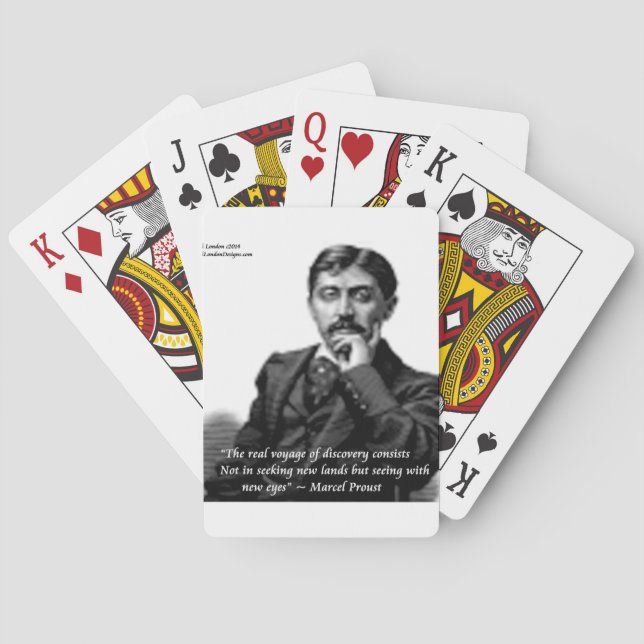 Baralho Marcel Proust & Citação Famosa (Verso)