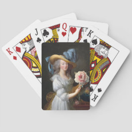 Baralho Marie Antoinette com uma peônia rosa
