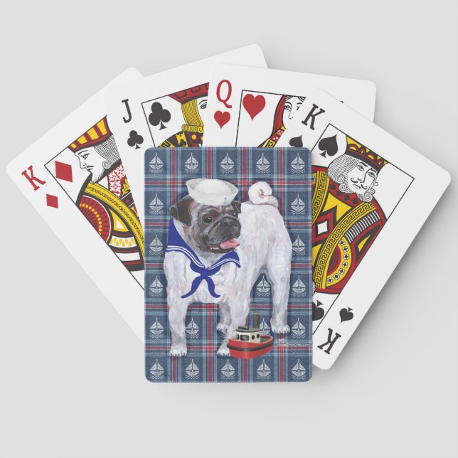 Baralho Marinheiro Pug (Verso)
