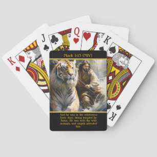 Baralho Mark 1:13 (NIV) Angels Participam da Arte AI