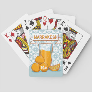 Baralho MARRAKESH Orange Juice Retro Poster