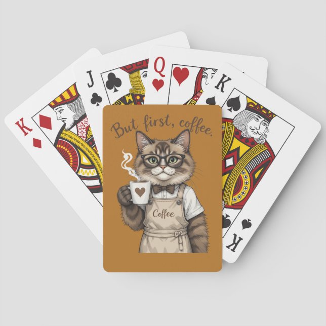 Baralho Mas Primeiro, Gato Café (Verso)