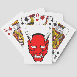Baralho Máscara Vermelha Japonesa Hannya