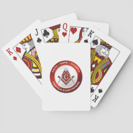 Baralho Masonic Playing Cards Red