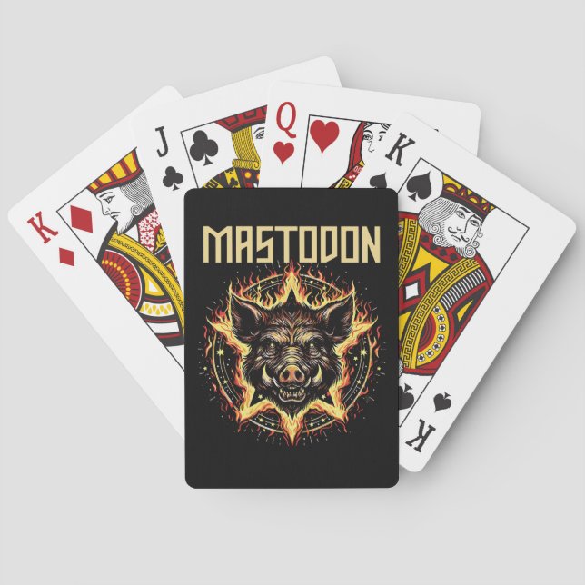Baralho Mastodon Boar Fire (Verso)