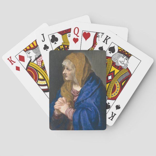 Baralho Mater Dolorosa (Virgem Maria) (Mãe das Tristezas) (Verso)