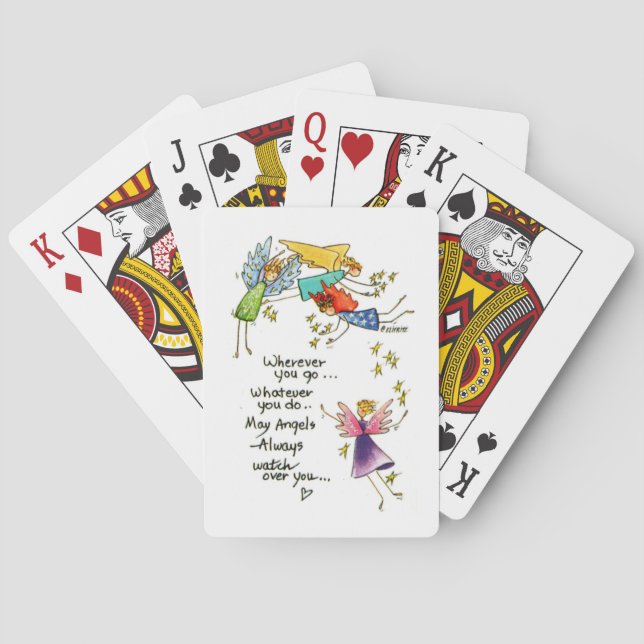 Baralho "May Angels Always Watch Over You"  (Verso)