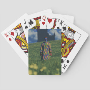 Baralho Medieval court jester. Surreal art.