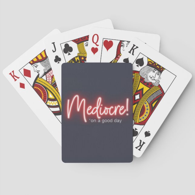 Baralho Mediocre on a Good Day Playing Cards (Verso)