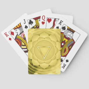 Baralho Meditação Espiritual de Chakra Zen Yoga, Dourada E