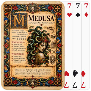 Baralho Medusa, Arte de Bestiário Medieval