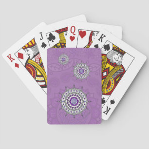 Baralho Mehndi Fantasy Silver Clássico Jogando Cartões