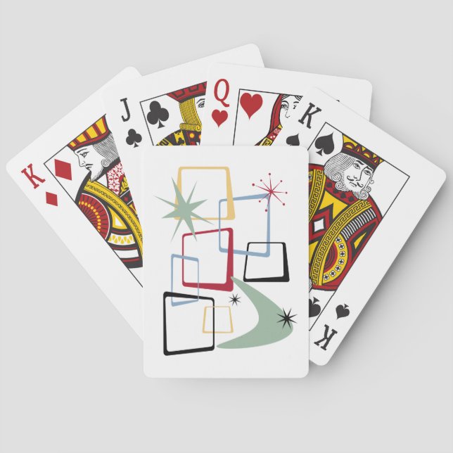 Baralho Meio século de Boomerang de Estrelas de Idade Atôm (Verso)