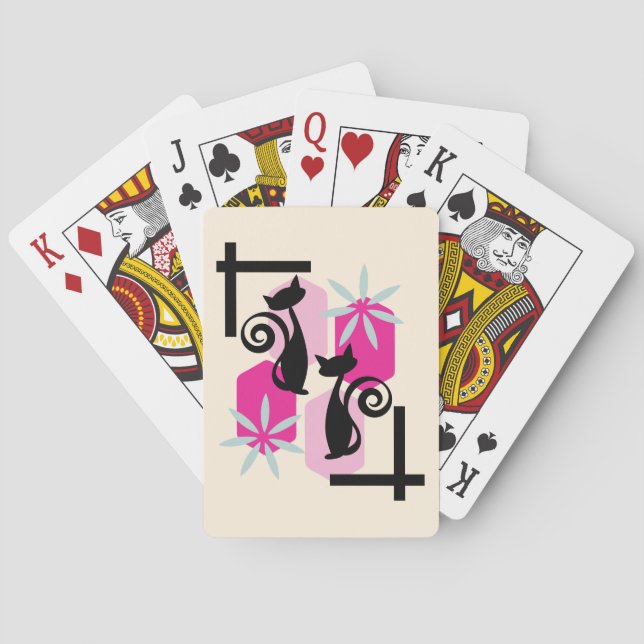 Baralho Meio século Modern Atomic Cat (Verso)