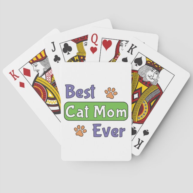 Baralho Melhor Mãe de Gato de Todos os Tempos (Verso)