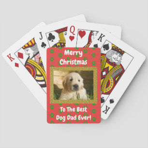 Baralho Melhor Pai de Cachorro de Natal Foto de Pet
