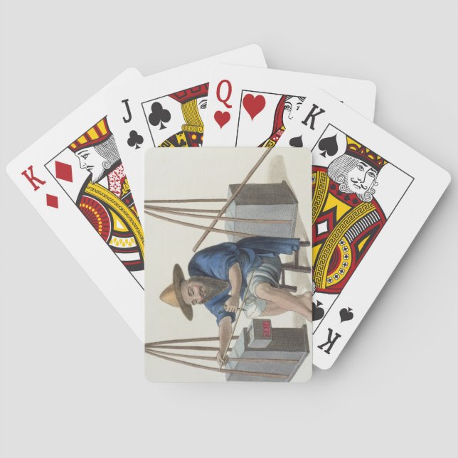 Baralho Mender de Porcelana, prato 28 de "O Figurino" (Verso)