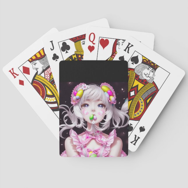 Baralho Menina de páscoa/anime primavera (Verso)
