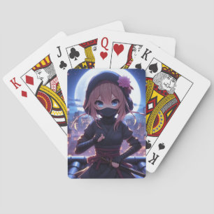Baralho Menina guerreira Ninja bonita