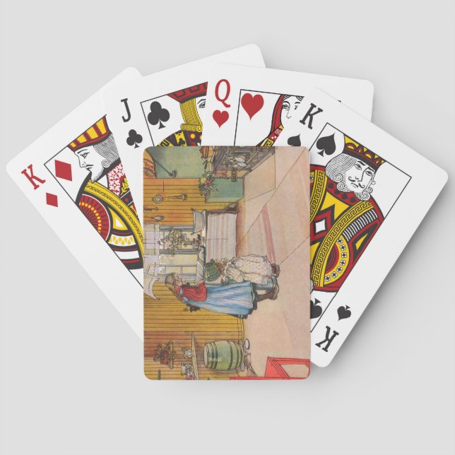 Baralho Meninas na cozinha (Arte Sueca Clássica) (Verso)