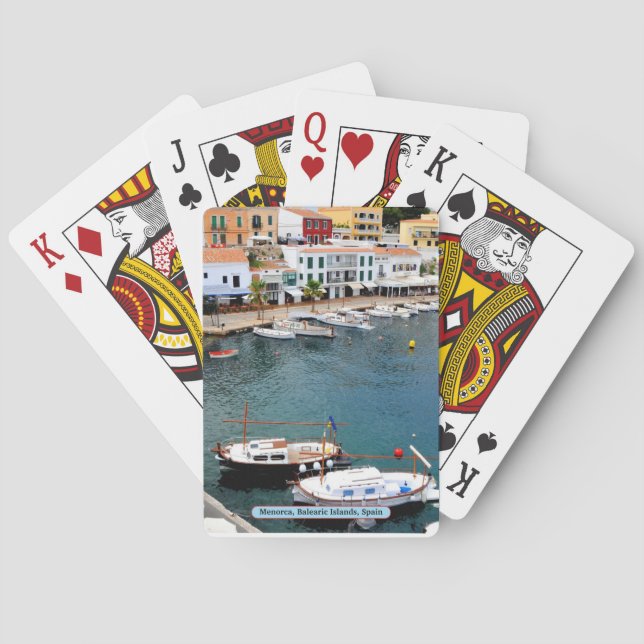Baralho Menorca, Ilhas Baleares, Espanha (Verso)