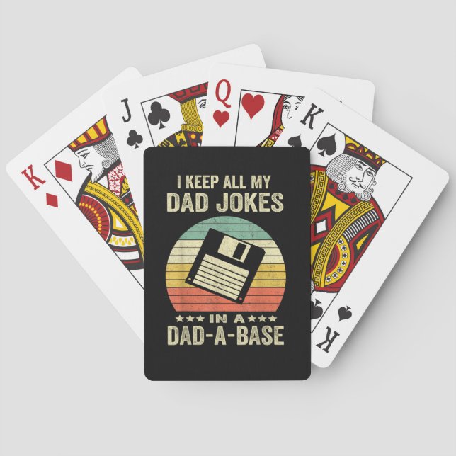 Baralho Mens Funny dad Jokes in dad-a-Base (Verso)
