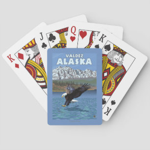 Baralho Mergulho da águia americana - Valdez, Alaska