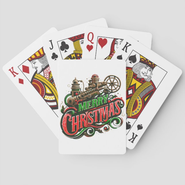 Baralho Merry Christmas steampunk (Verso)