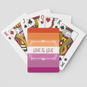 Baralho Mês do Orgulho de Igualdade Amoroso Cartas Clássic
