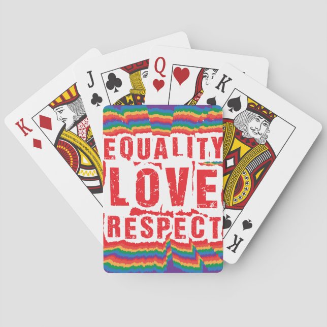 Baralho Mês do Orgulho de Igualdade e Respeito (Verso)