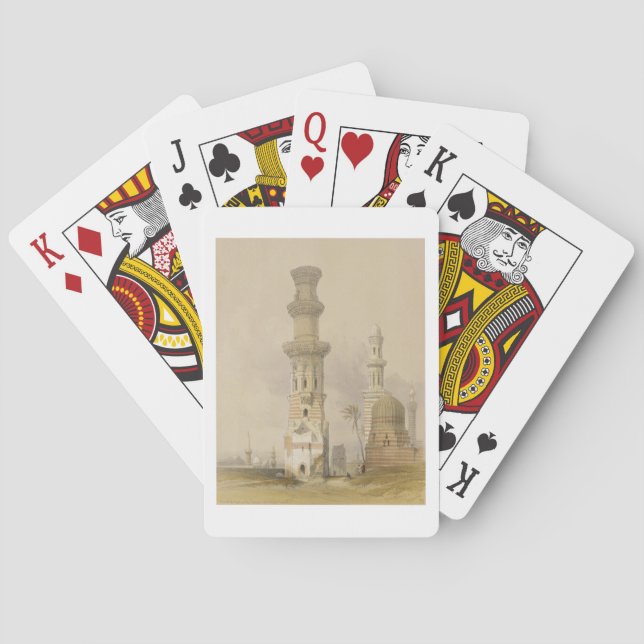 Baralho Mesquitas arruinadas no deserto, a oeste da Citade (Verso)
