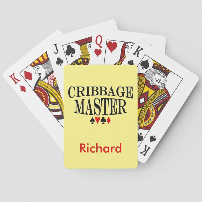 Baralho Mestre personalizado de Cribbage (Verso)