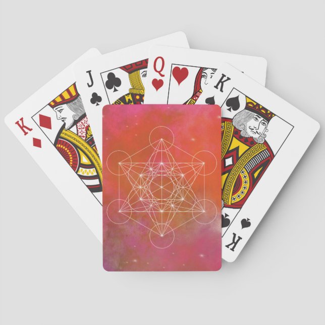 Baralho Metatron, chakra, zen, geométrico sagrado, anjo, (Verso)