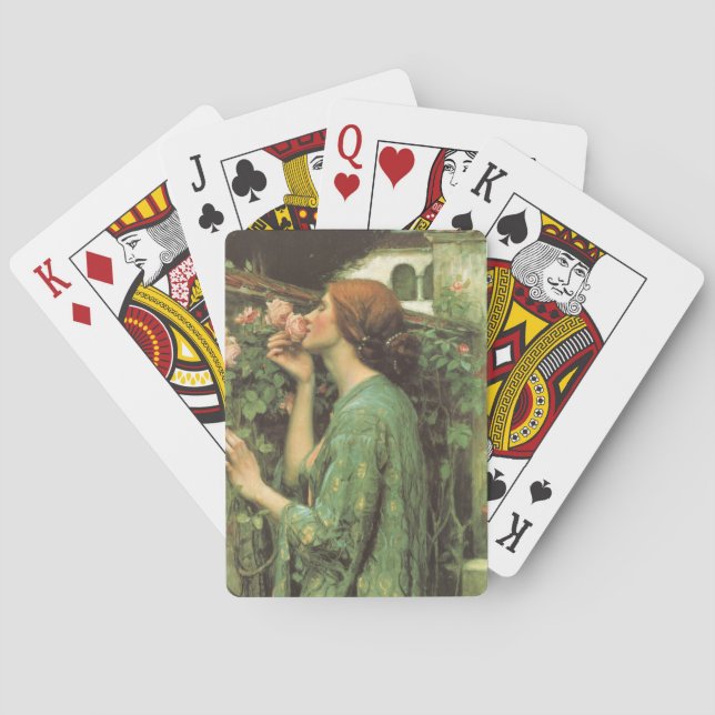 Baralho Meu Rosa doce, ou Alma do Rosa por Waterhouse (Verso)