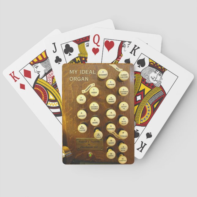 Baralho Meus cartões de jogo ideais do órgão (Verso)