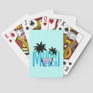 Baralho Miami-Beach-Florida-Typography