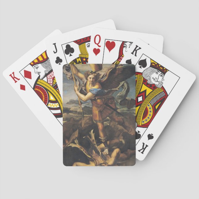 Baralho Michael Overwhelming the Demon, 1518 (Verso)