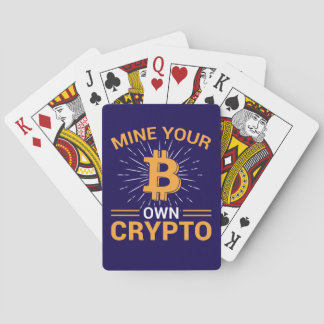 Baralho Minere Sua Própria Criptomoeda Bitcoin Mining, BTC