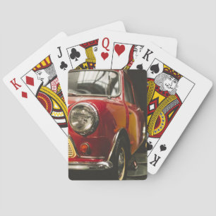 Baralho Mini carro vermelho clássico