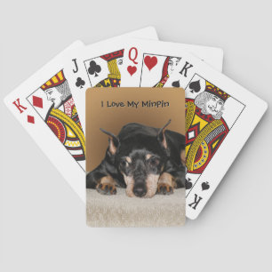 Baralho Miniatura Pinscher t.c.p. Min Pin Love Pet Name