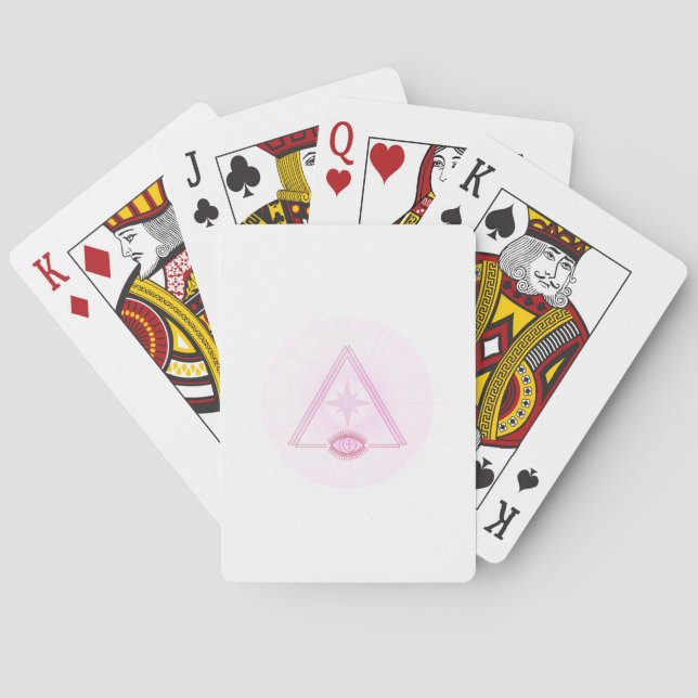 Baralho Minimalist Abstract Eye Playing Cards – Artistic & (Verso)