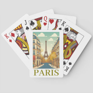 Baralho Minimalista Paris França Torre Eiffel Parisiense