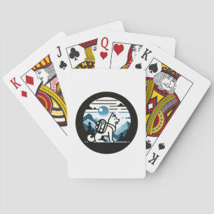 Baralho Mínimo de Mochila Cachorro Cena Natureza e Viagem