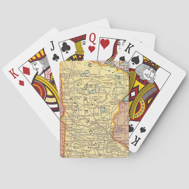 Baralho Minnesota Map Playing cards (Verso)